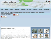 Tablet Screenshot of indiasilverjewels.com